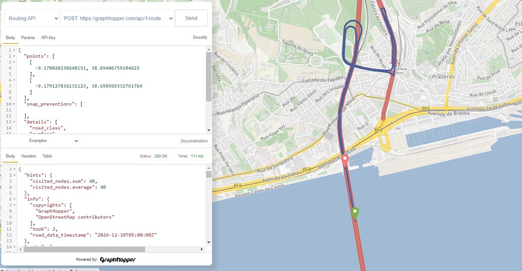 Change default snap preventions - Open Source Routing Engine ...